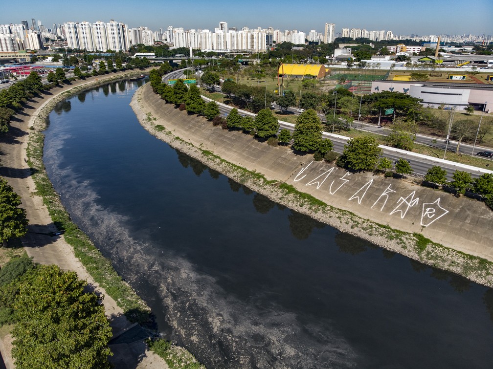 Rio Tietê em São Paulo — Foto da Internet